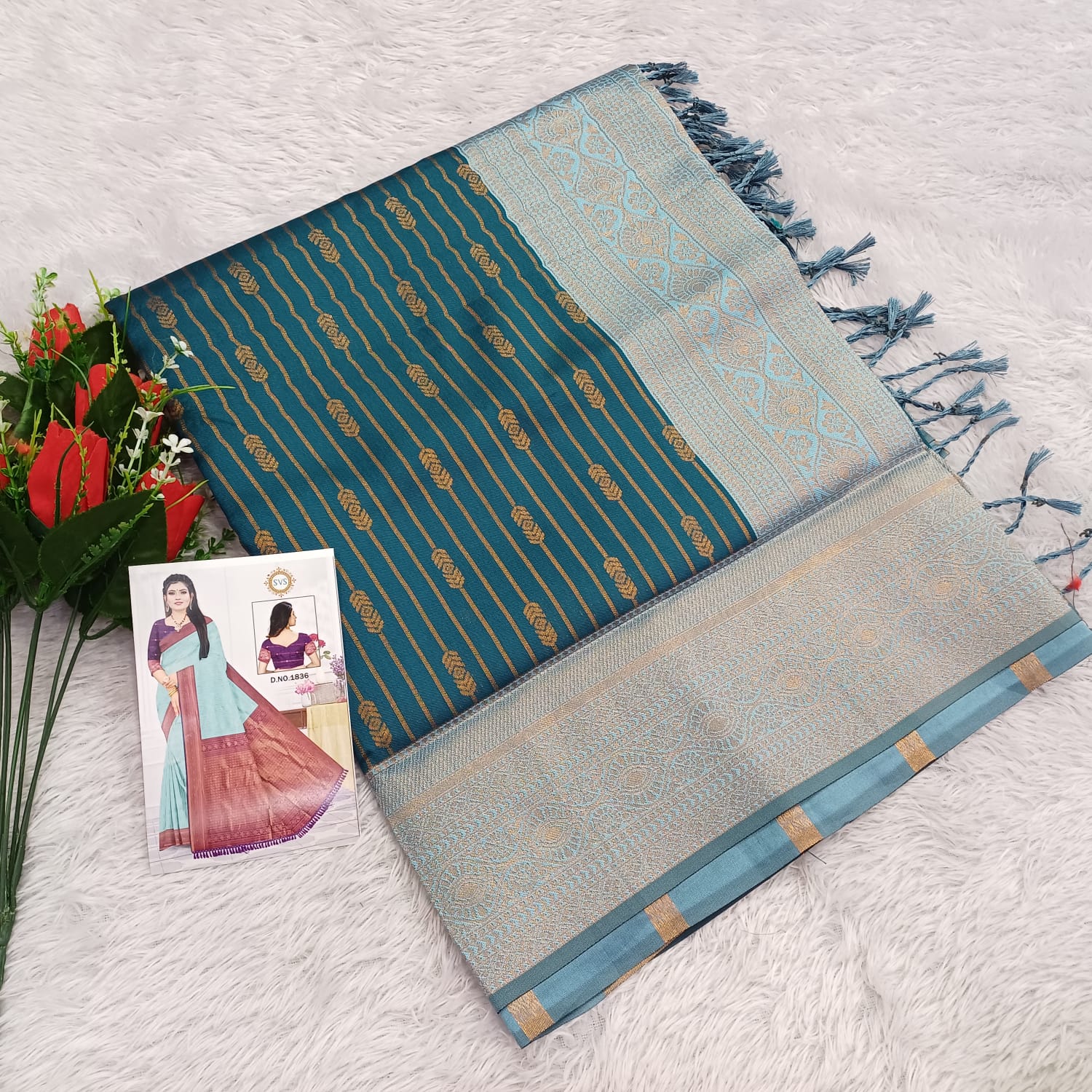 Fusion pattu saree